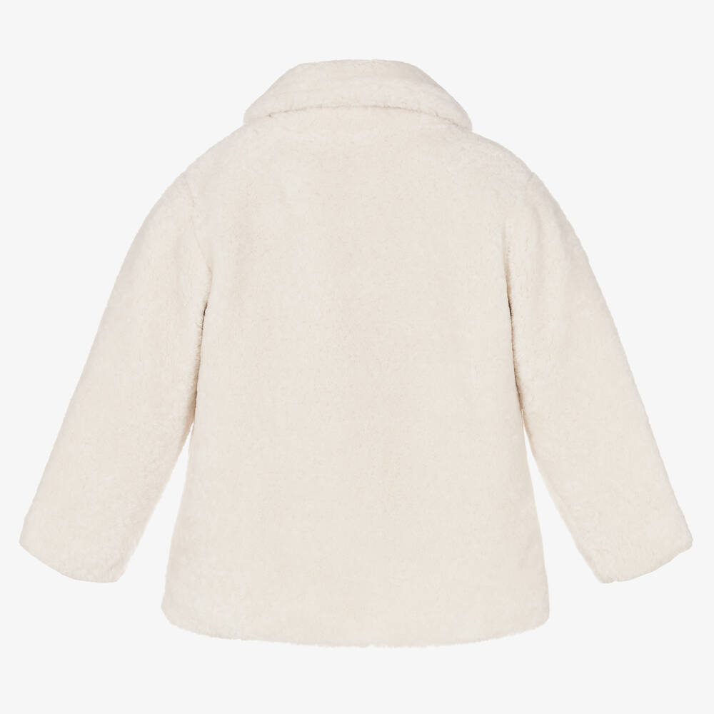 Tartine et Chocolat-Кремовая шуба из искусственного меха | Childrensalon Outlet