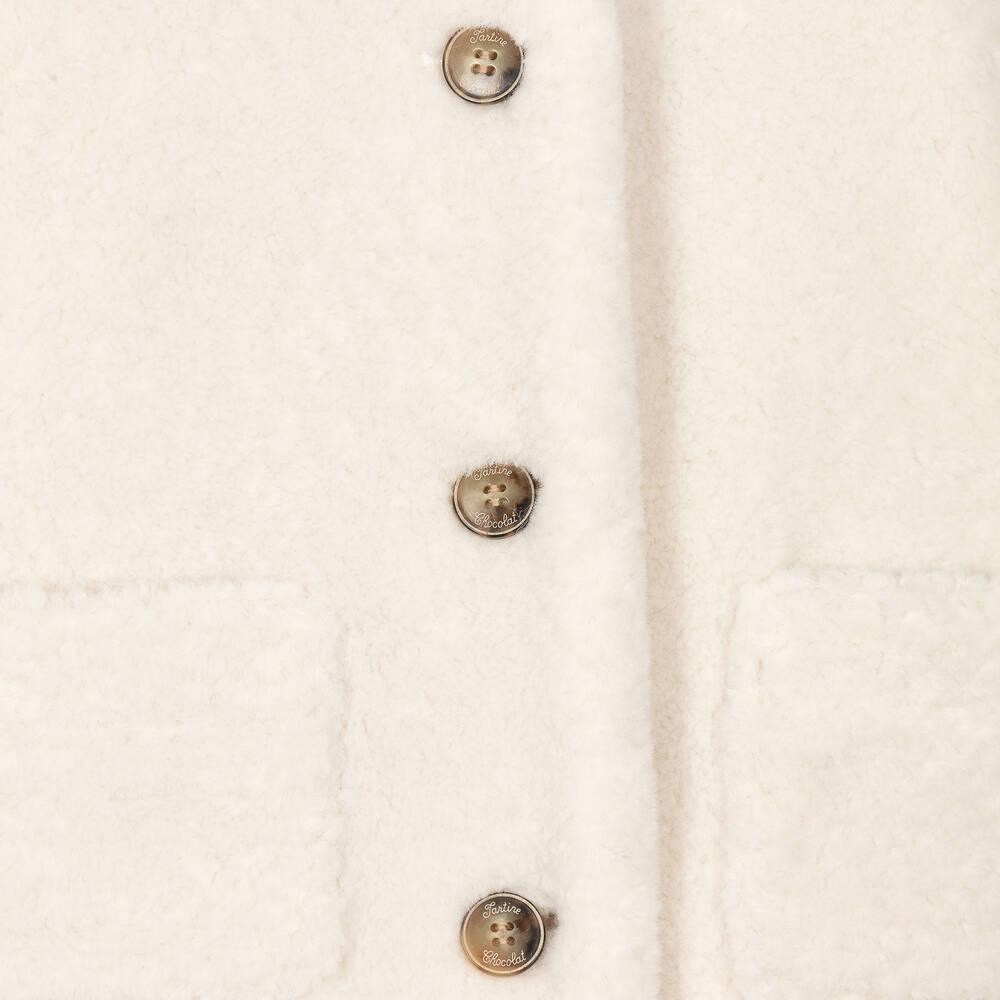 Tartine et Chocolat-Кремовая шуба из искусственного меха | Childrensalon Outlet