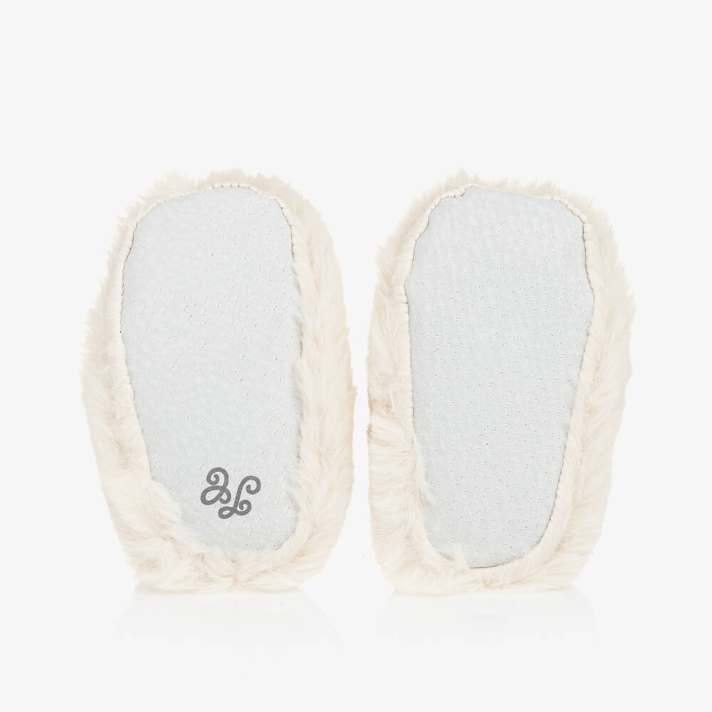 Tartine et Chocolat-بوت بيبي فرو صناعي لون عاجي | Childrensalon Outlet