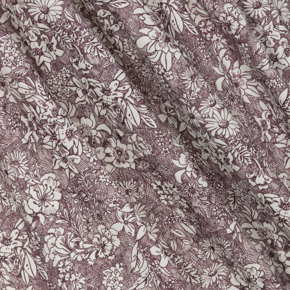 Tartine et Chocolat-Girls Lavender Floral Cotton Frock | Childrensalon Outlet