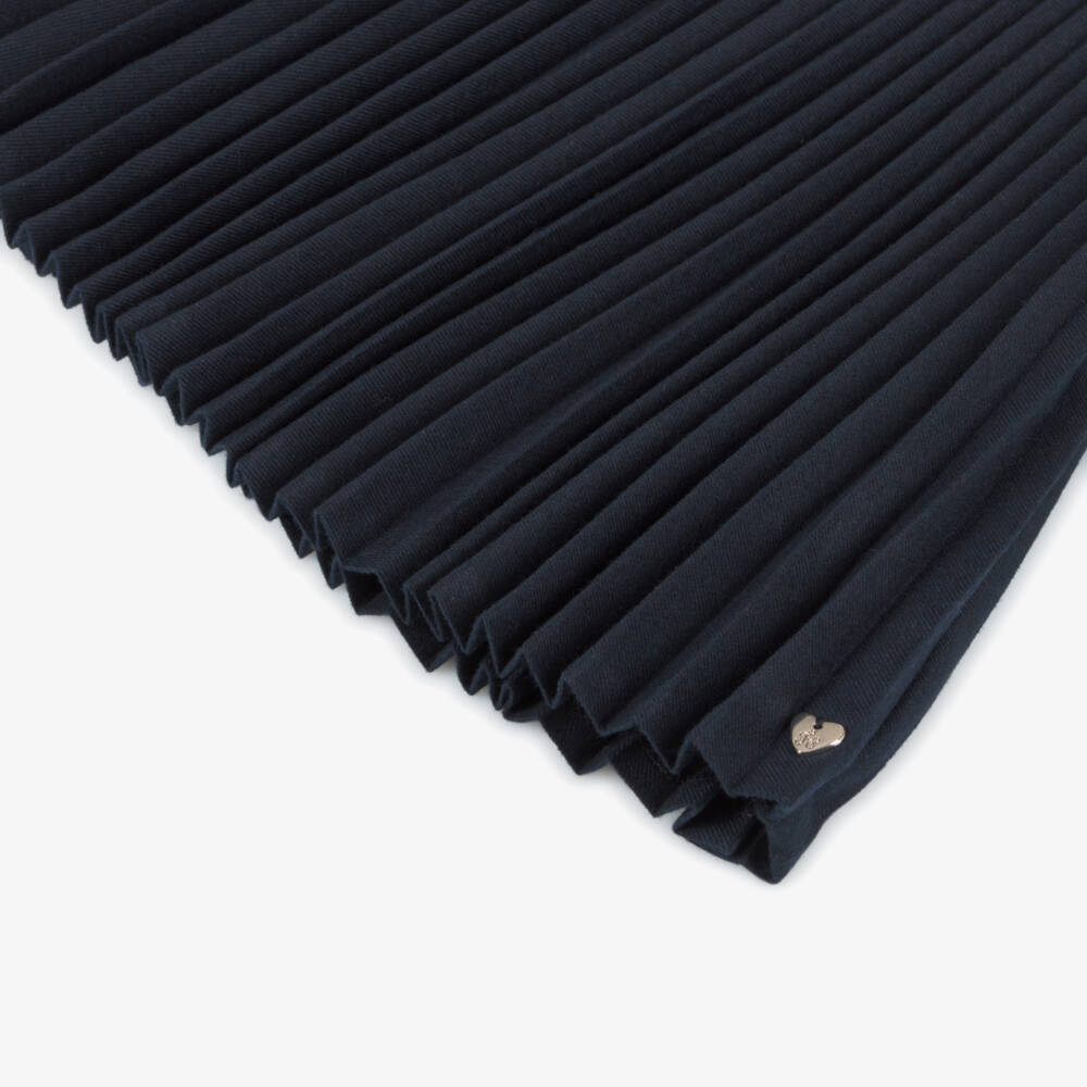 Tartine et Chocolat-Girls Midnight Pleated Skirt | Childrensalon Outlet