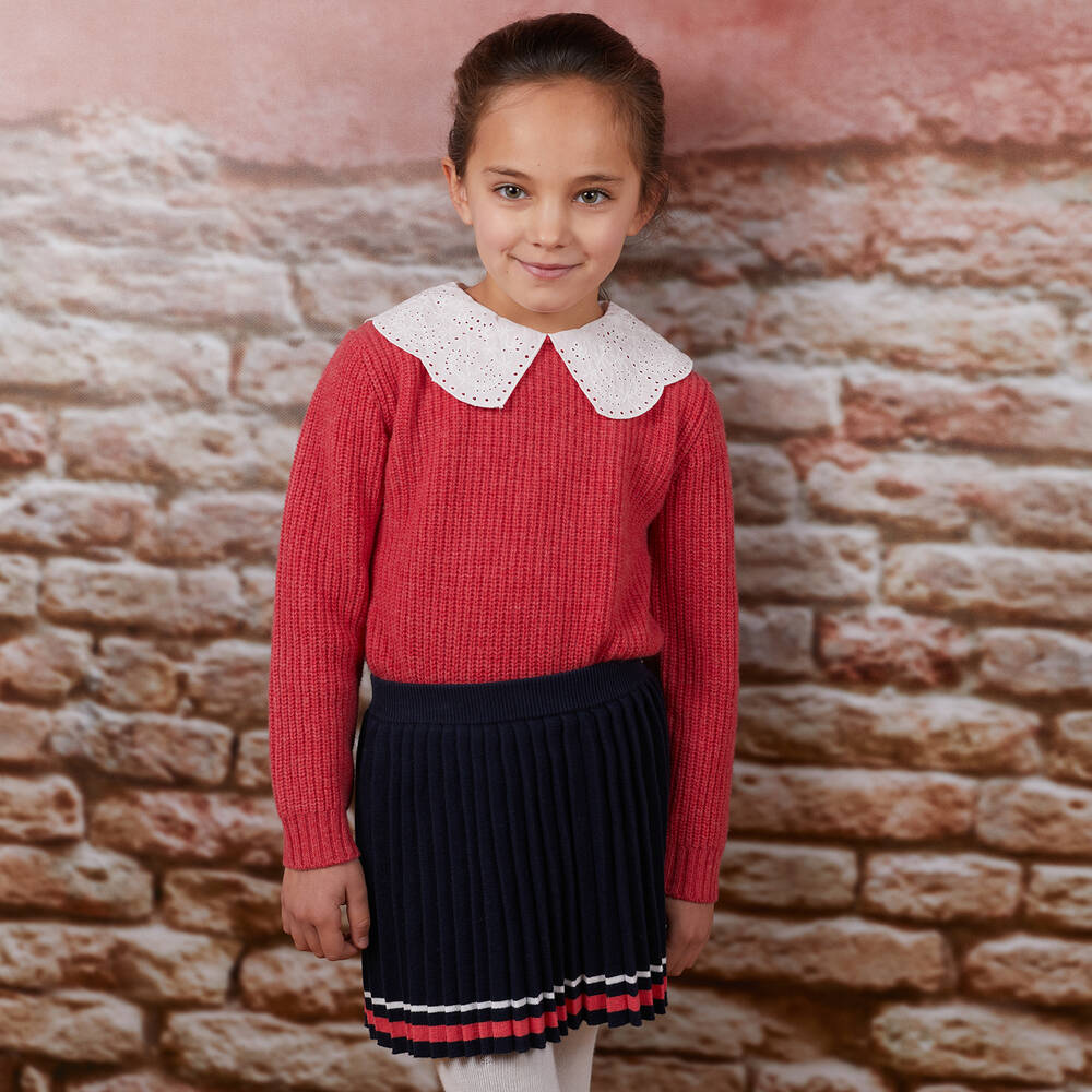 Girls navy skirt new arrivals