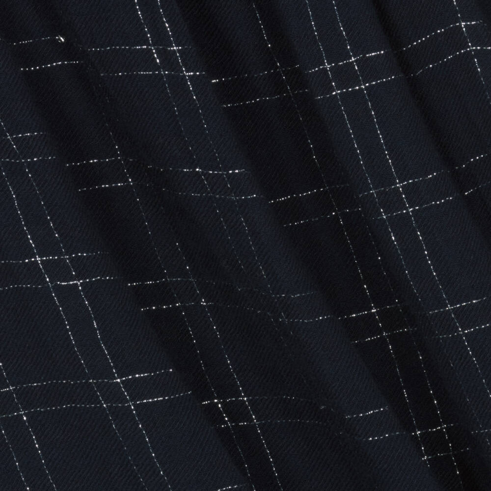 Tartine et Chocolat-Girls Navy Checked Wool Dress | Childrensalon Outlet