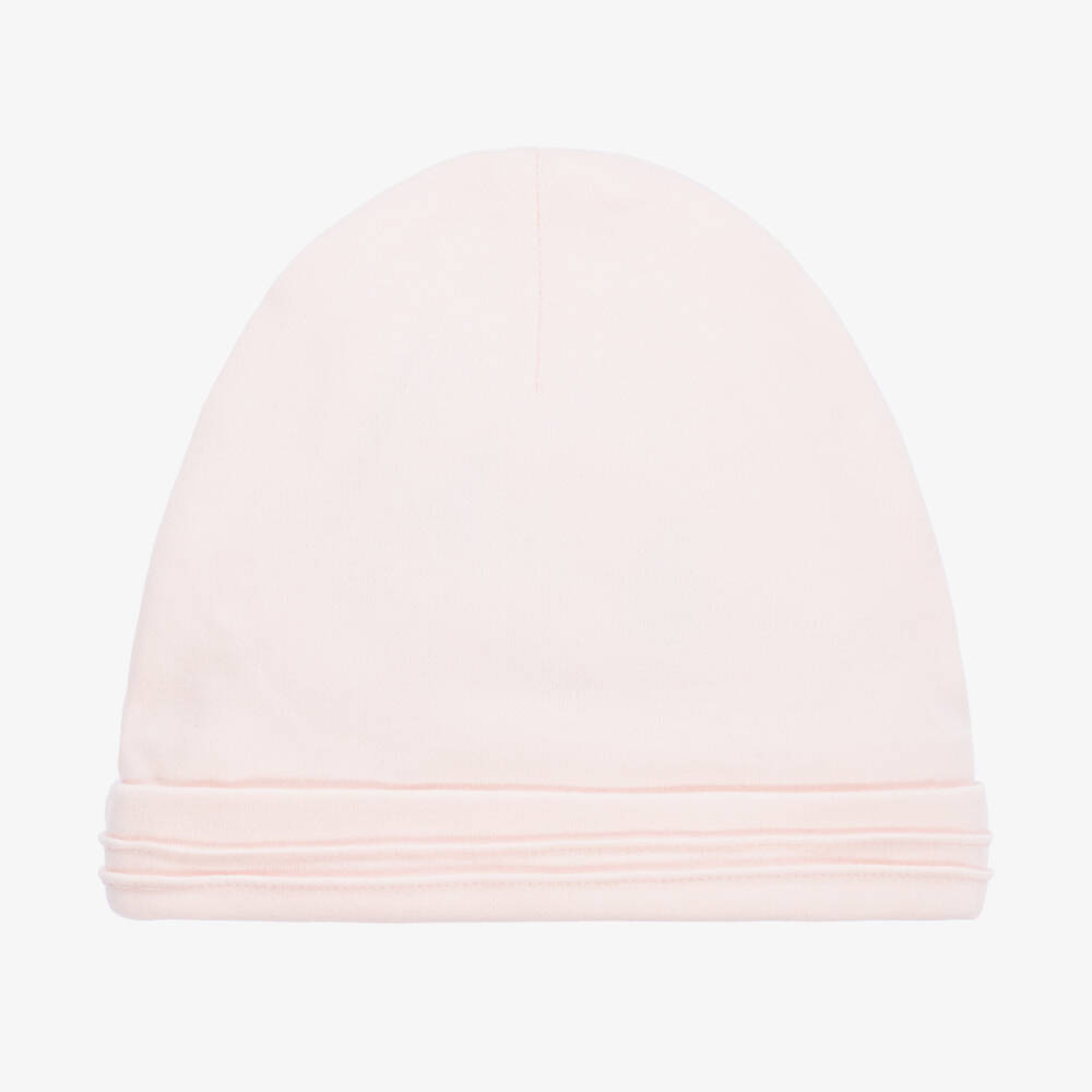 Tartine et Chocolat-Girls Pale Pink Cotton Hat | Childrensalon Outlet