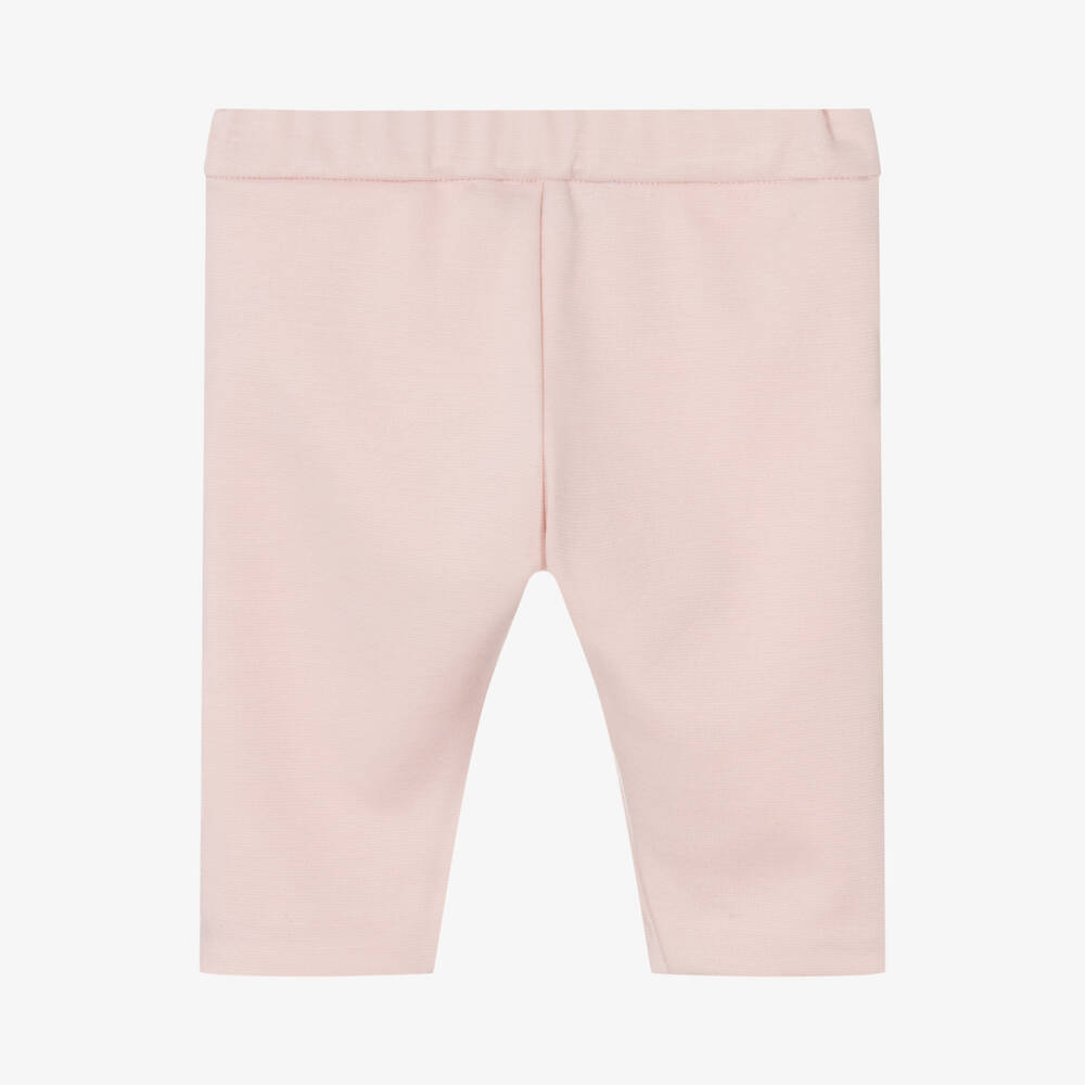 Tartine et Chocolat-Girls Pale Pink Jersey Trousers | Childrensalon Outlet