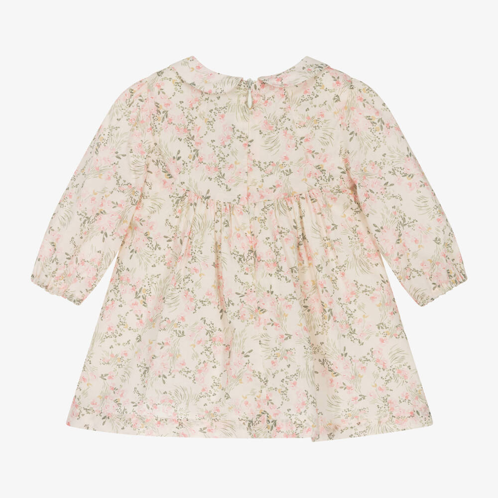 Tartine et Chocolat-Girls Pastel Floral Cotton Dress | Childrensalon Outlet