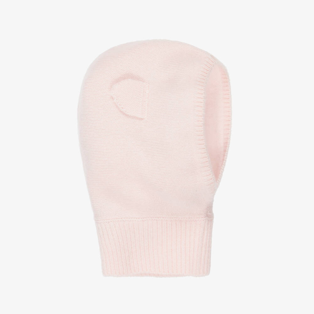 Tartine et Chocolat-Girls Pink Cashmere Knit Hood | Childrensalon Outlet