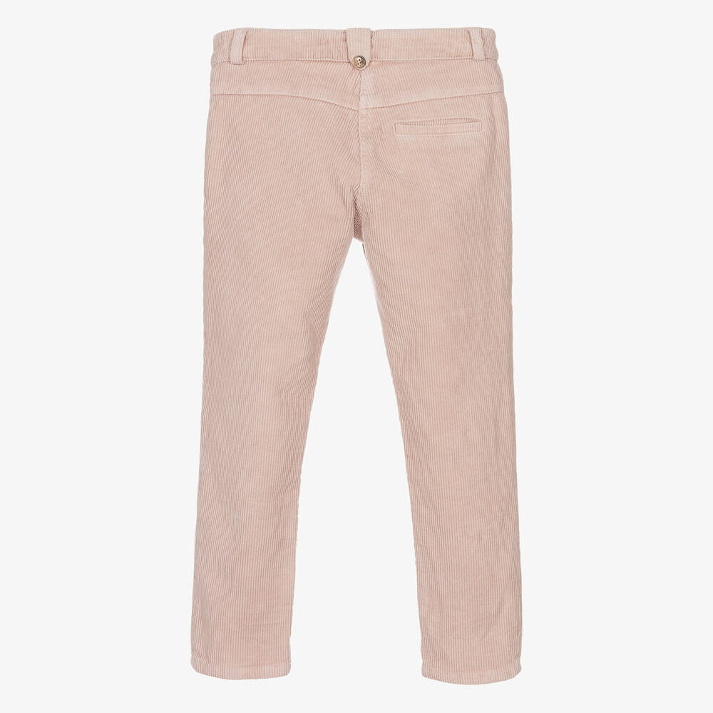 Tartine et Chocolat-بنطلون قطن كوردروي لون زهري للبنات | Childrensalon Outlet