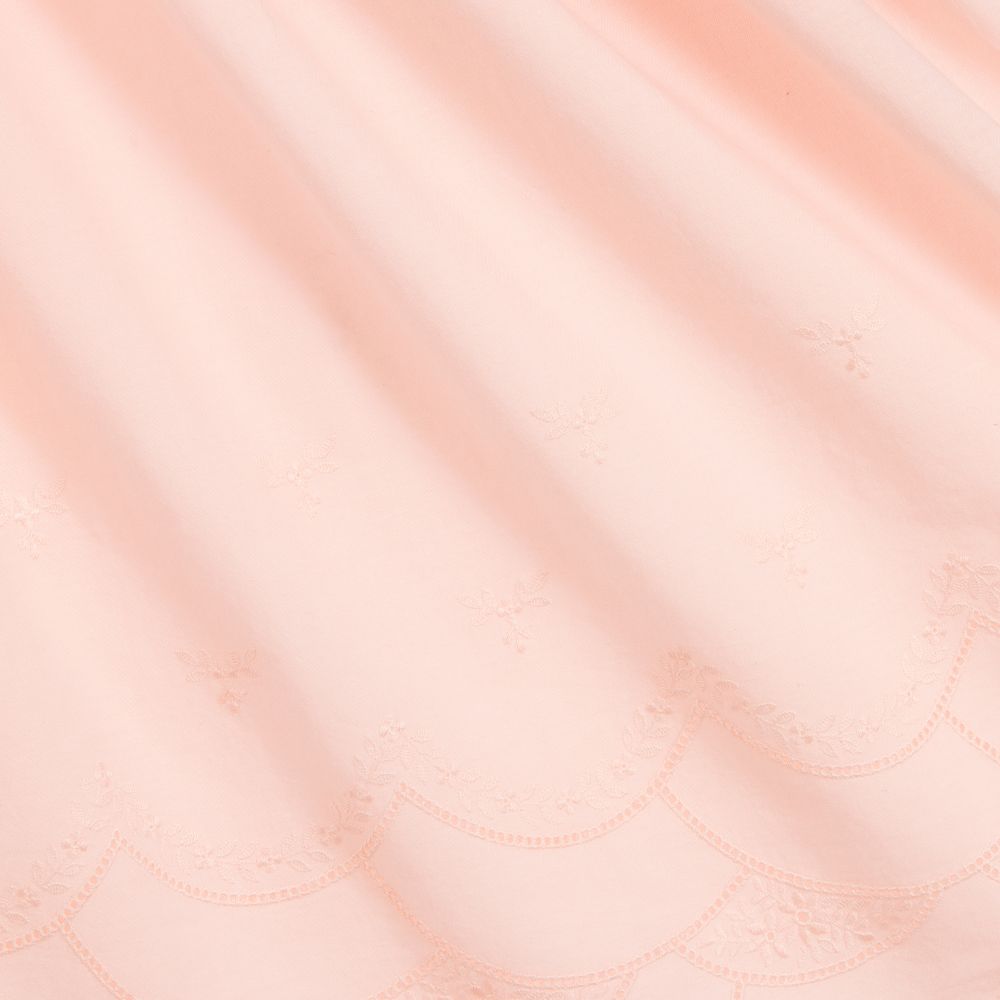 Tartine et Chocolat-Girls Pink Cotton Ruffle Dress | Childrensalon Outlet