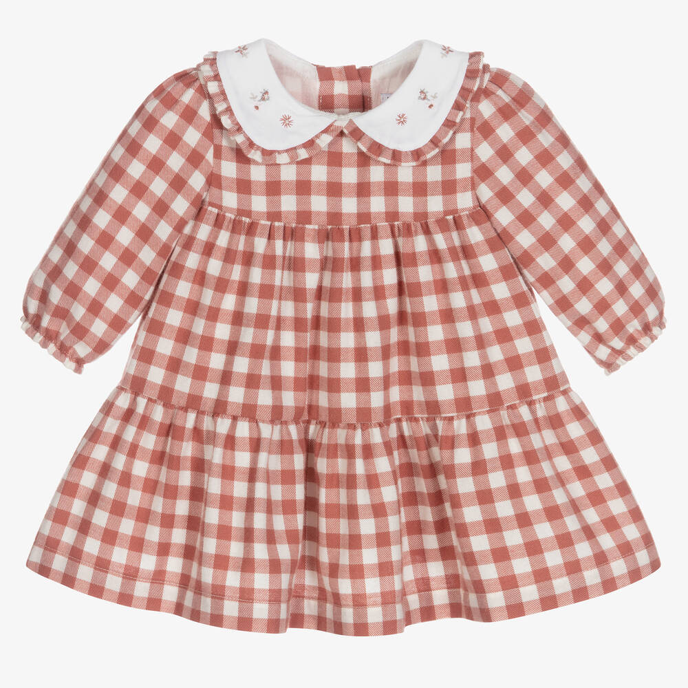 Tartine et Chocolat - Rosa Kleid mit Vichykaros (M) | Childrensalon
