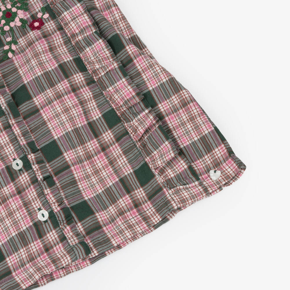 Tartine et Chocolat-Розовая клетчатая хлопковая блузка для девочек | Childrensalon Outlet