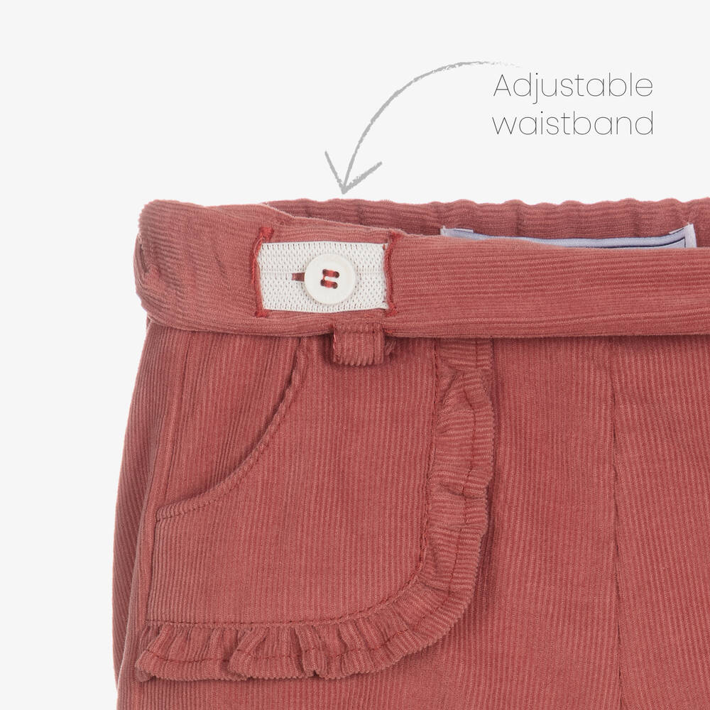 Tartine et Chocolat-Розовые брюки из тонкого вельвета для девочек | Childrensalon Outlet