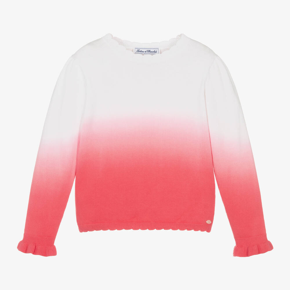 Pink ombre sweatshirt clearance