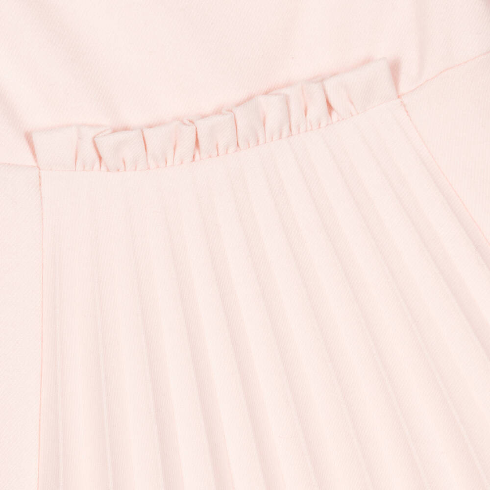 Tartine et Chocolat-Girls Pink Pleated Dress | Childrensalon Outlet