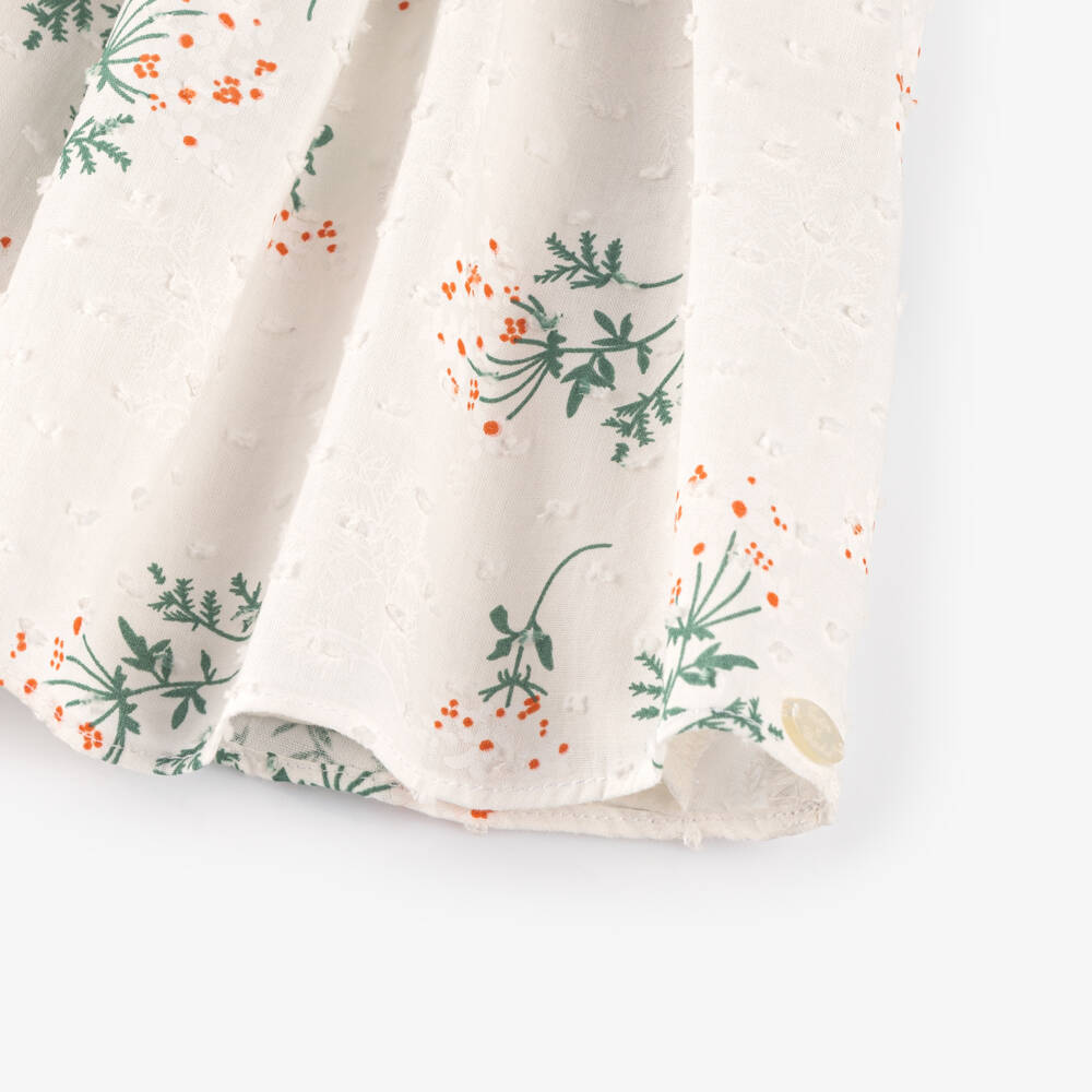 Tartine et Chocolat-Girls Plumeti Cotton Floral Frock | Childrensalon Outlet