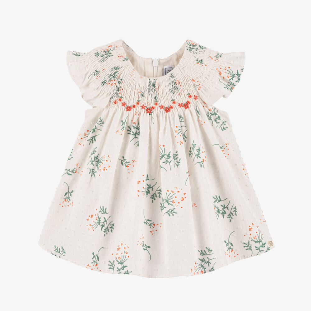 Tartine et Chocolat-Платье из хлопка Plumeti с цветочным узором для девочек | Childrensalon Outlet