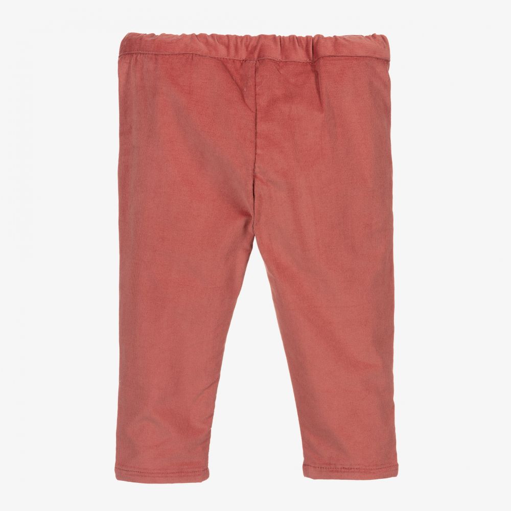 Tartine et Chocolat-Girls Red Corduroy Trousers | Childrensalon Outlet