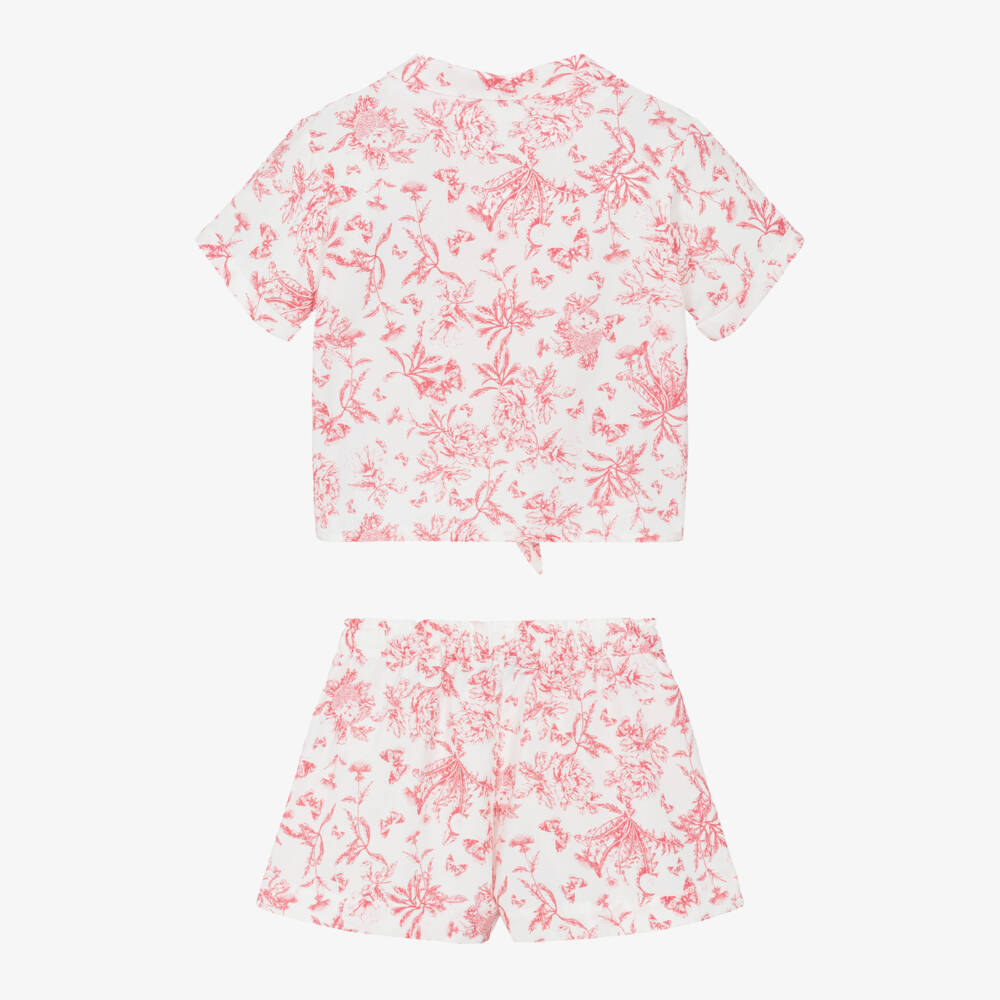 Tartine et Chocolat-Комплект из красного и белого хлопка для девочек | Childrensalon Outlet