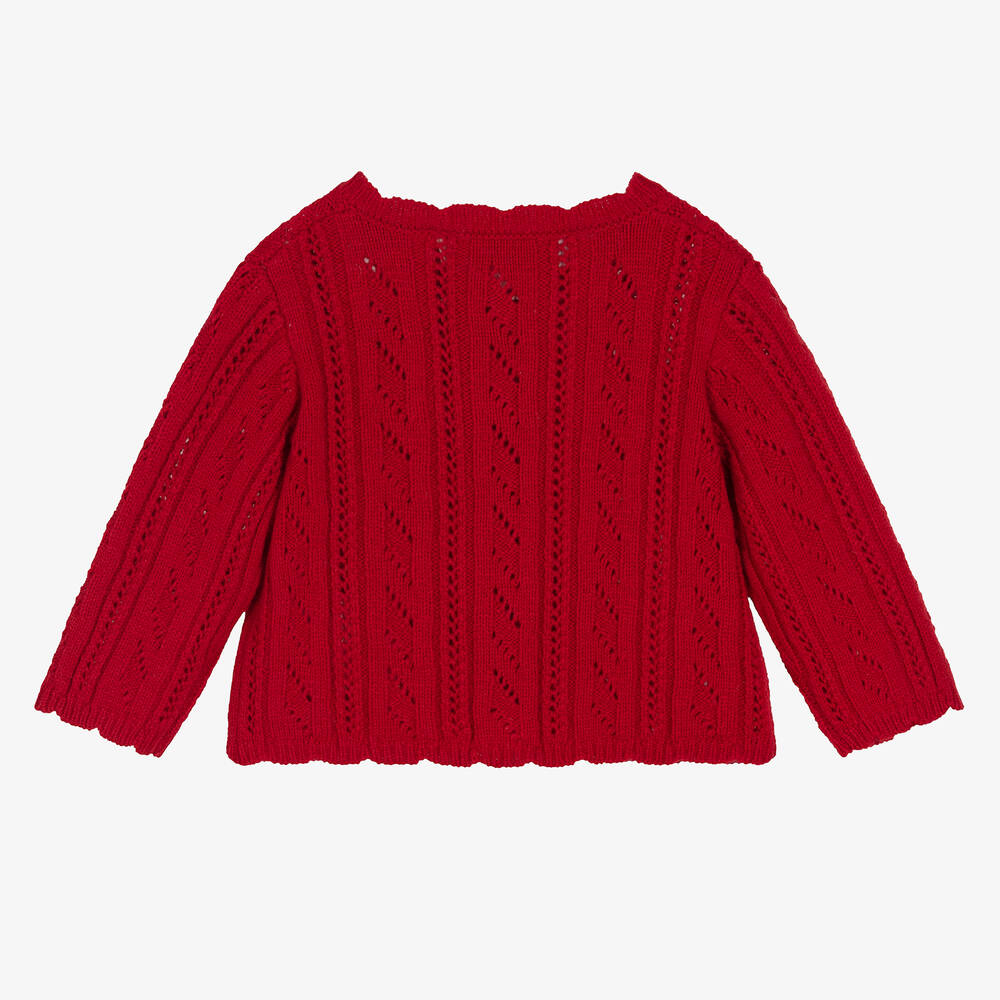 Girls red cardigan sweater new arrivals