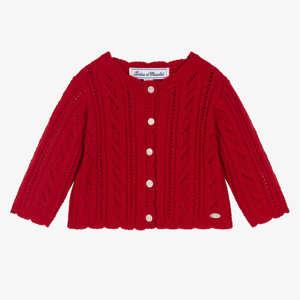 Gilet rouge fille sales