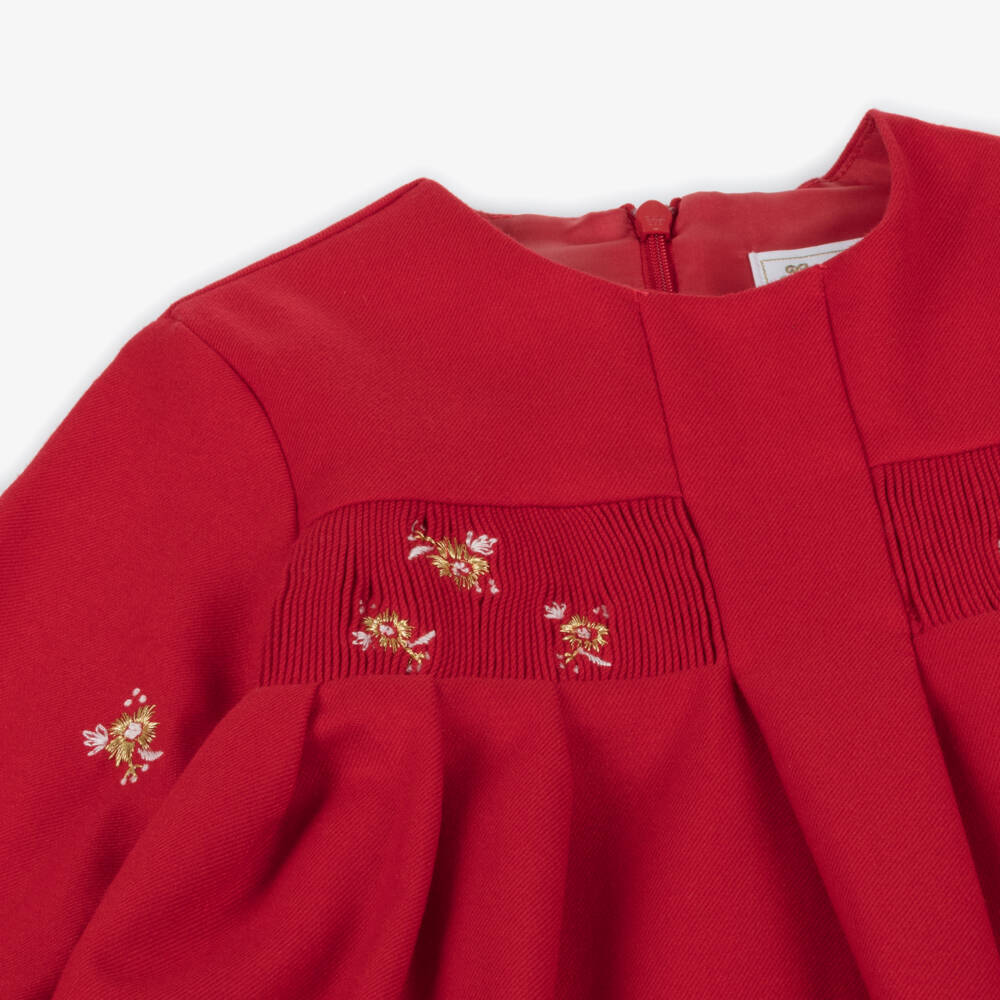 Tartine et Chocolat-Girls Scarlet Embellished Dress | Childrensalon Outlet