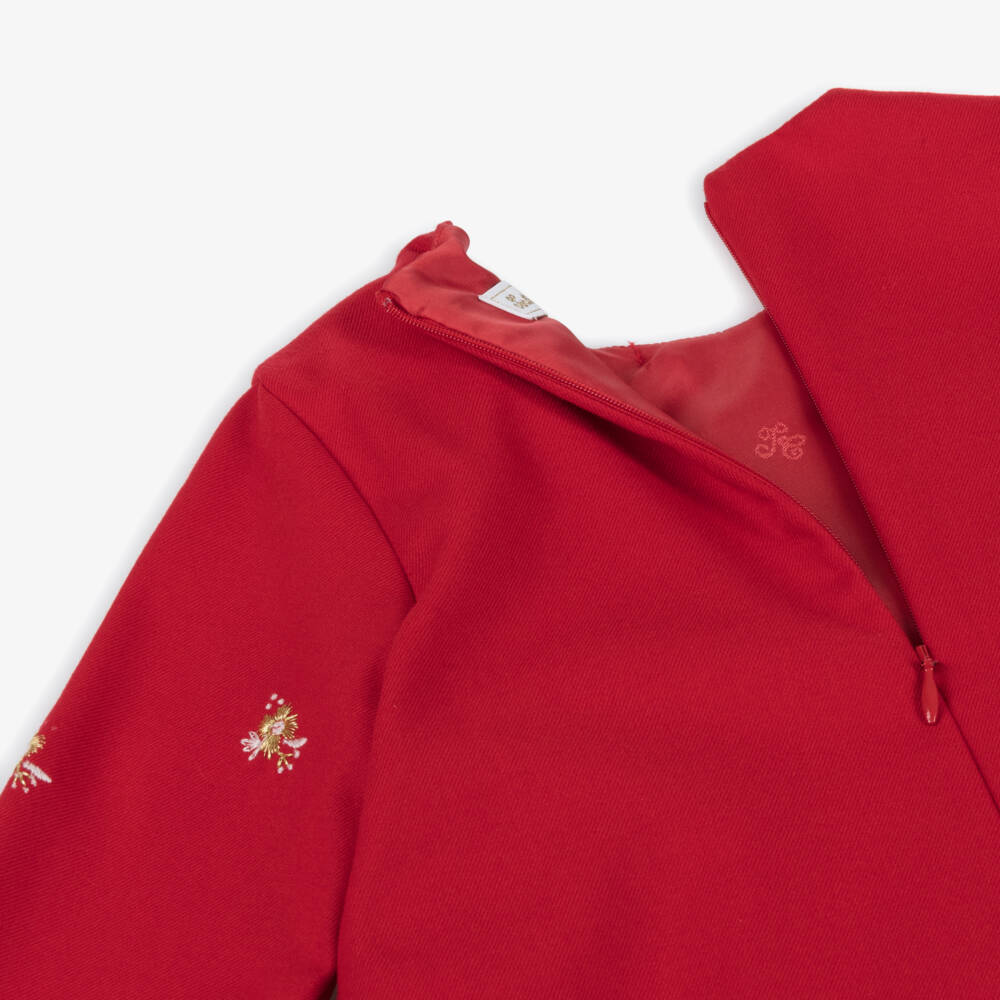 Tartine et Chocolat-Girls Scarlet Embellished Dress | Childrensalon Outlet