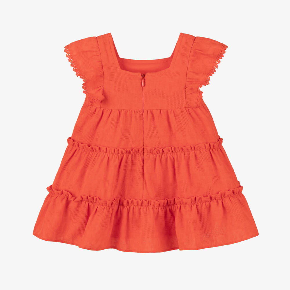 Tartine et Chocolat-فستان الفرح القرمزي للبنات | Childrensalon Outlet