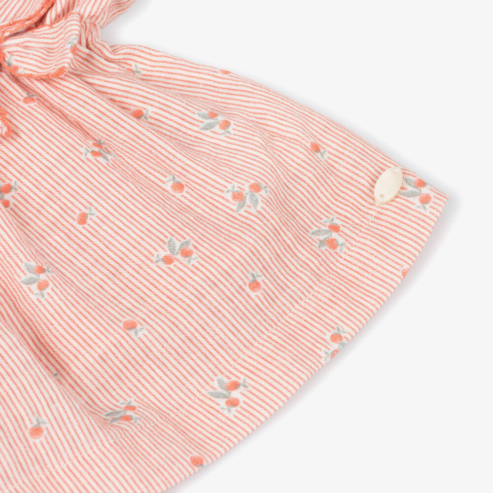 Tartine et Chocolat-Girls Scarlet Stripe Bow Ensemble | Childrensalon Outlet