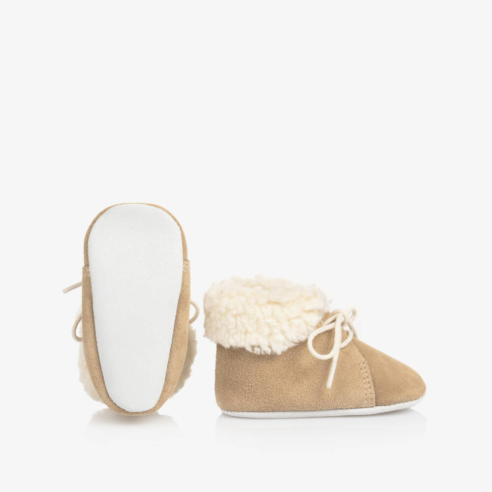 Tartine et Chocolat-Girls Suede Baby Walking Shoes | Childrensalon Outlet