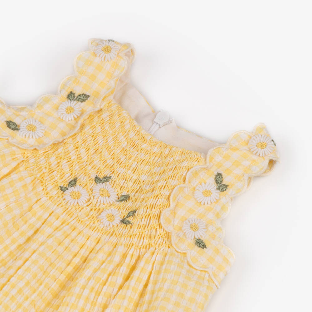 Tartine et Chocolat-جمبسوت قطني بنقشة مربعات للبنات | Childrensalon Outlet