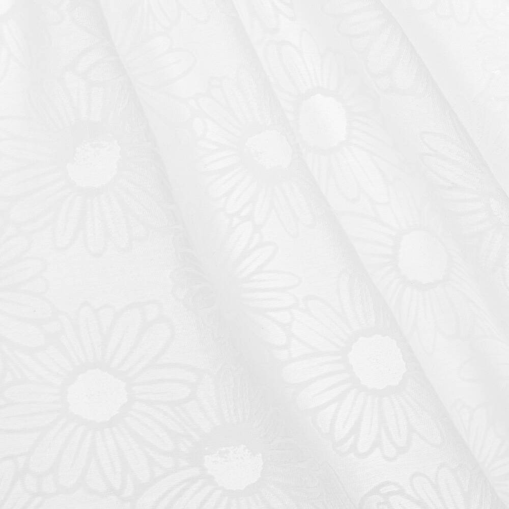 Tartine et Chocolat-فستان قطن جيرسي لون أبيض بطبعة ورود | Childrensalon Outlet