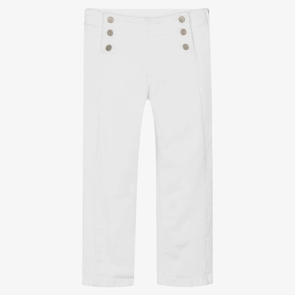 Tartine et Chocolat - Белые джинсовые брюки для девочек | Childrensalon