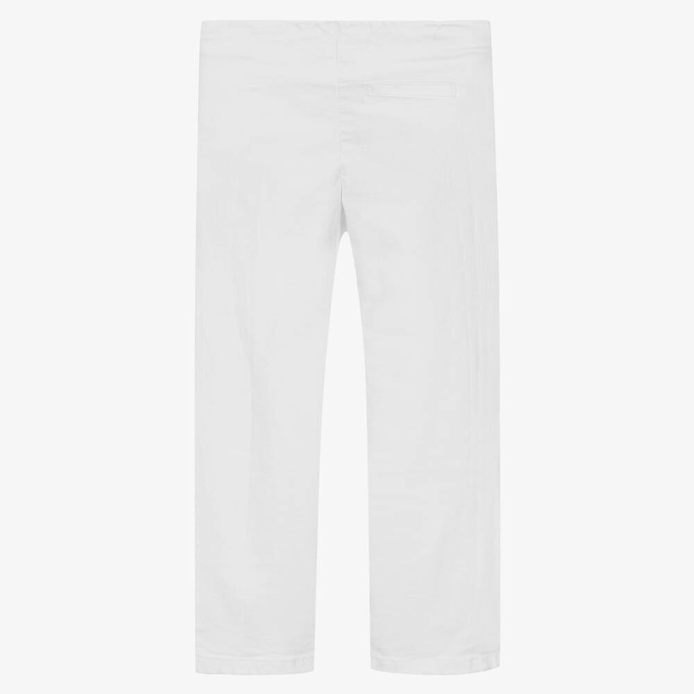 Tartine et Chocolat-Белые джинсовые брюки для девочек | Childrensalon Outlet