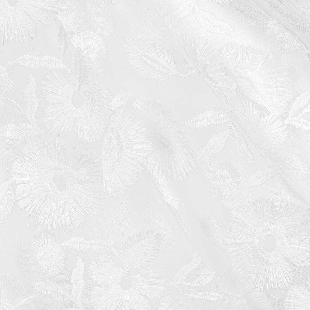 Tartine et Chocolat-Белое платье из тюля с цветами | Childrensalon Outlet