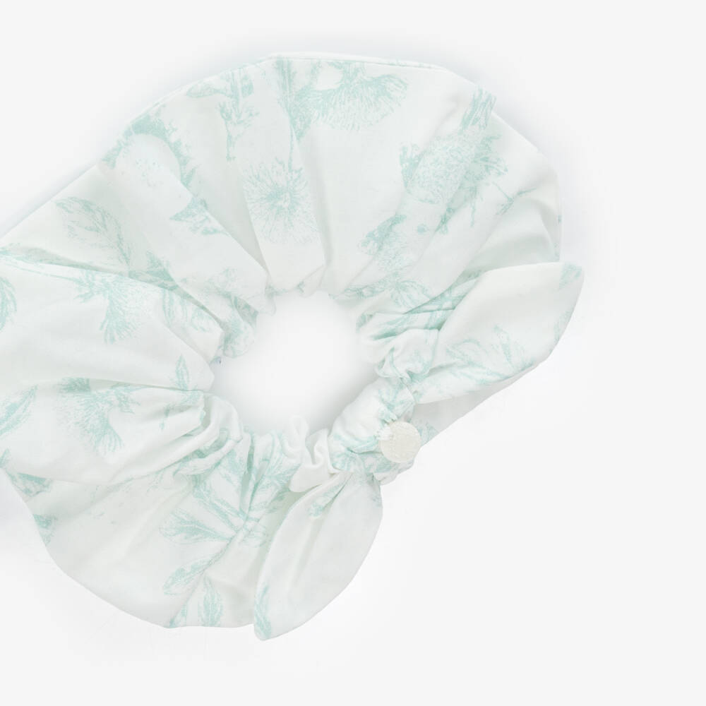 Tartine et Chocolat-Зеленые хлопковые резинки для волос с цветочным узором для девочек | Childrensalon Outlet