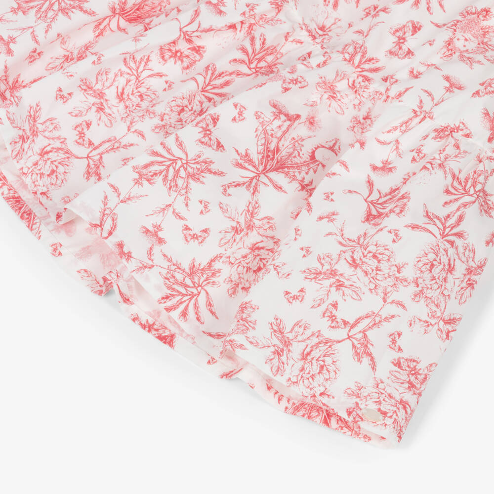 Tartine et Chocolat-Комплект юбка из красного и белого хлопка для девочек | Childrensalon Outlet