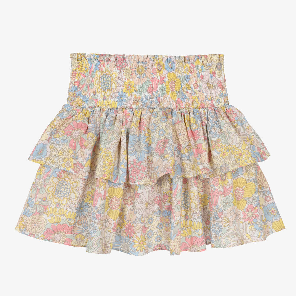 Treat ürself Floral cotton mini skirt 415wvUfKVSL.jpg_BO30,255,255,