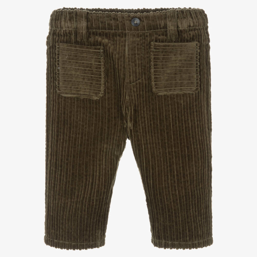 Tartine et Chocolat - Green Cord Trousers | Childrensalon