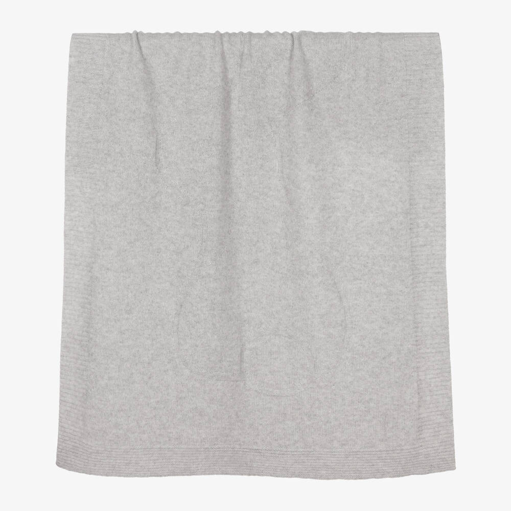 Tartine et Chocolat - Grey Cashmere Blanket (100cm) | Childrensalon