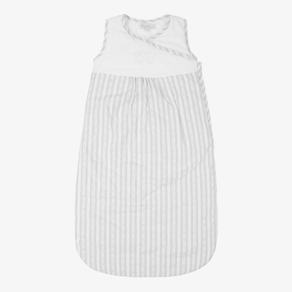 Tartine et Chocolat - Grey Cotton Sleep Bag (90cm) | Childrensalon