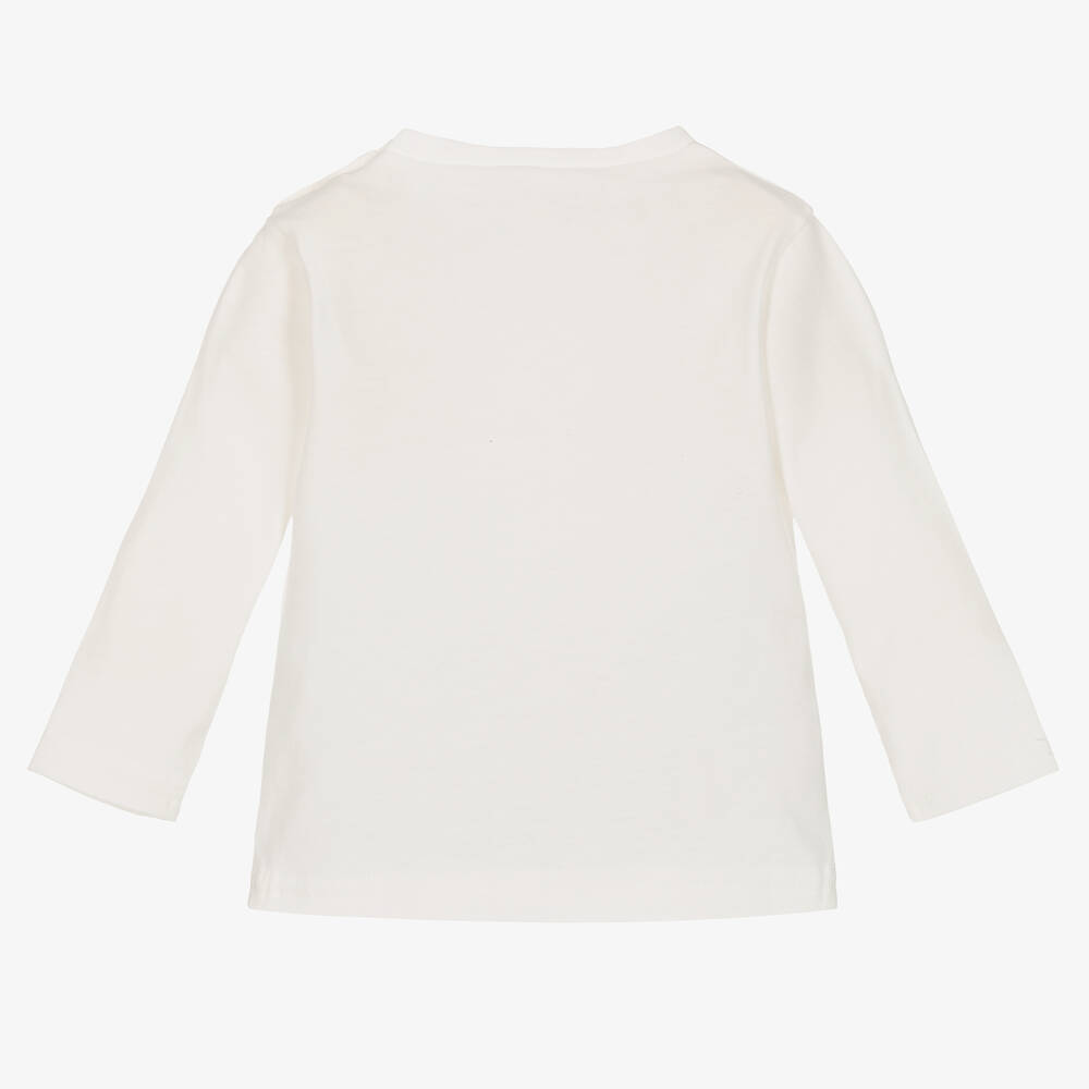 Tartine et Chocolat-Ivory Cotton Sheep Baby Top | Childrensalon Outlet