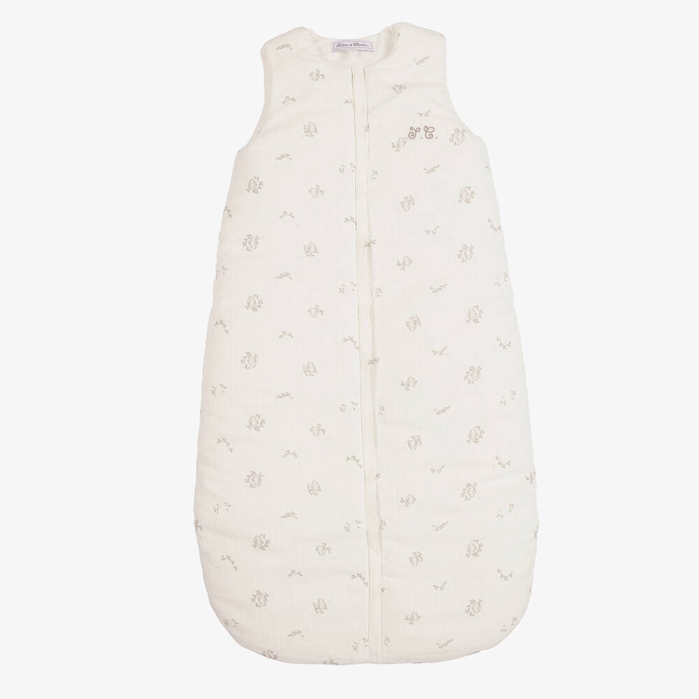 Tartine et Chocolat - Ivory Cotton Sleep Bag (85cm) | Childrensalon