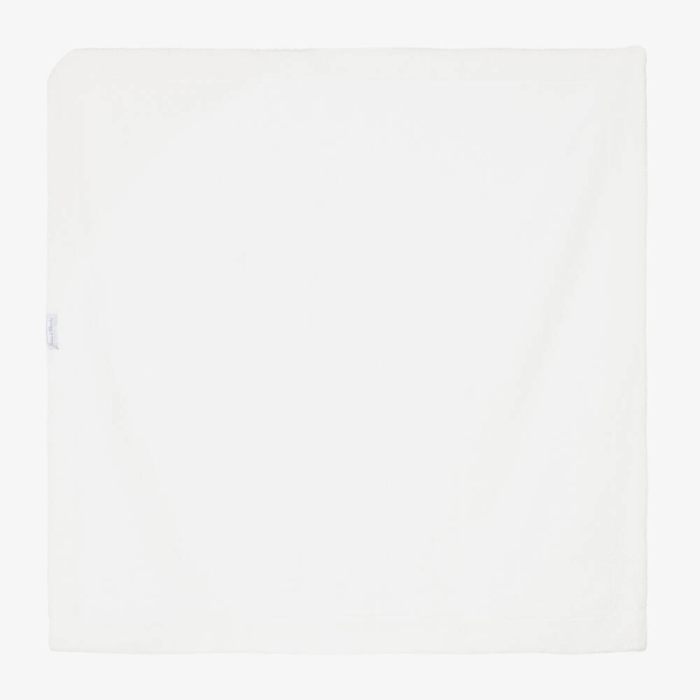 Tartine et Chocolat-Ivory Hooded Cotton Towel (89cm) | Childrensalon Outlet