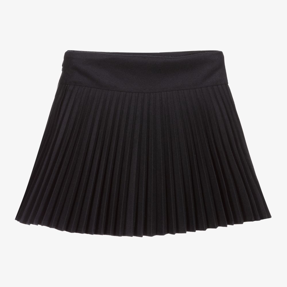 Tartine et Chocolat-Синяя плиссированная юбка | Childrensalon Outlet