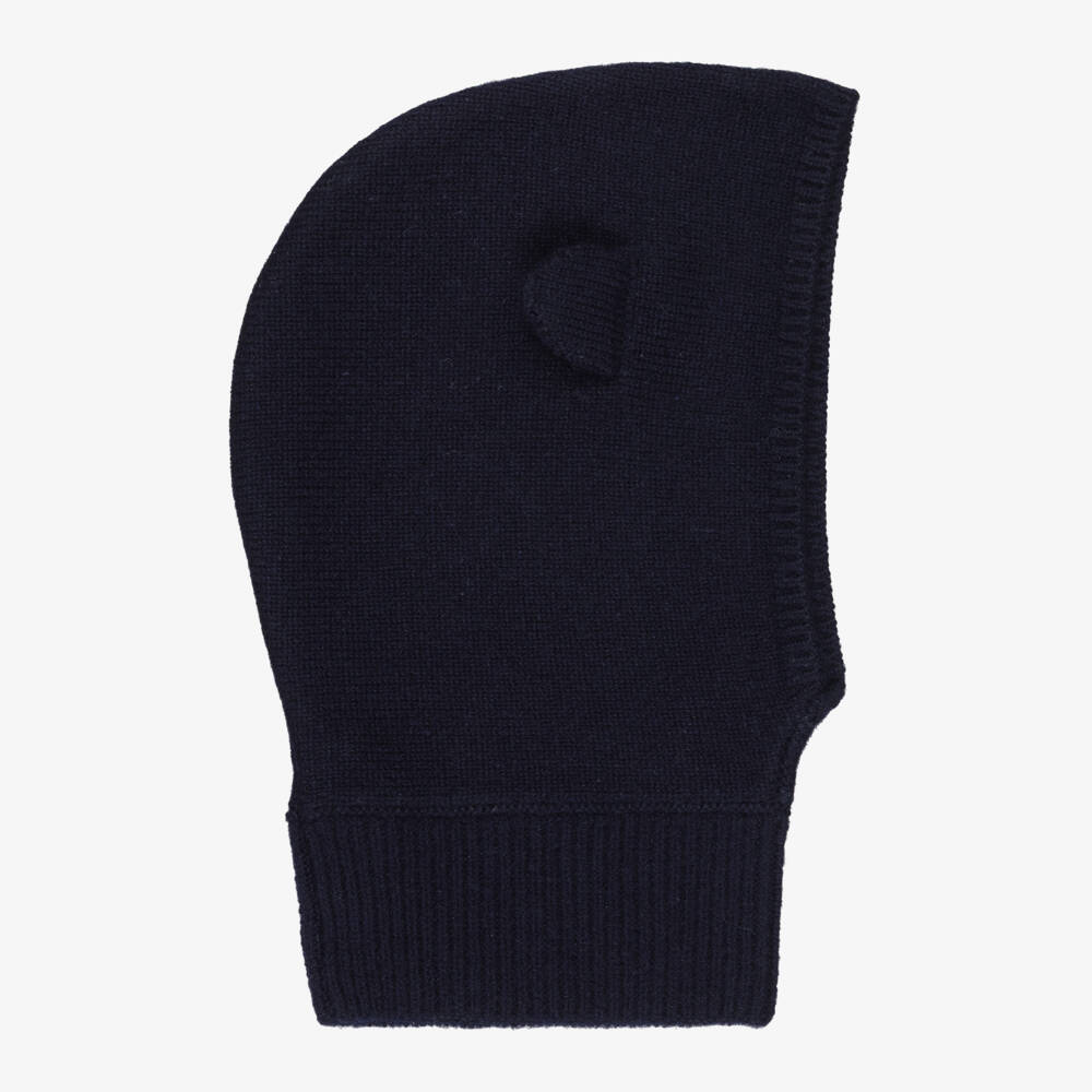 Tartine et Chocolat-Navy Knitted Cashmere Balaclava | Childrensalon Outlet