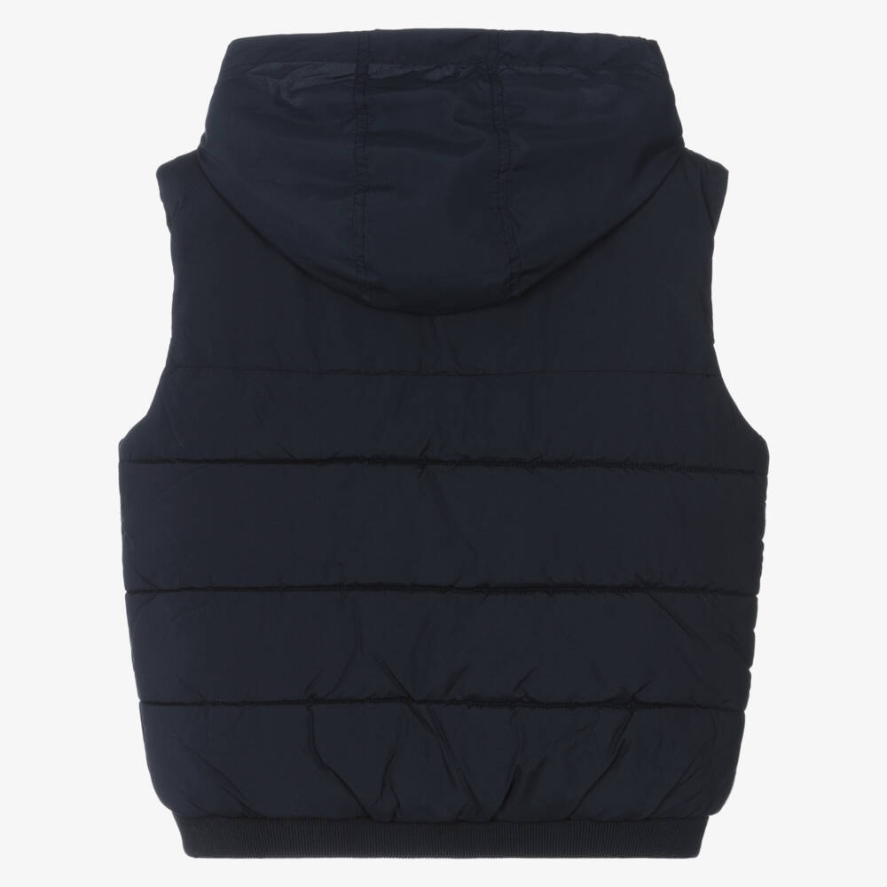 Tartine et Chocolat-Navy Padded Gilet | Childrensalon Outlet
