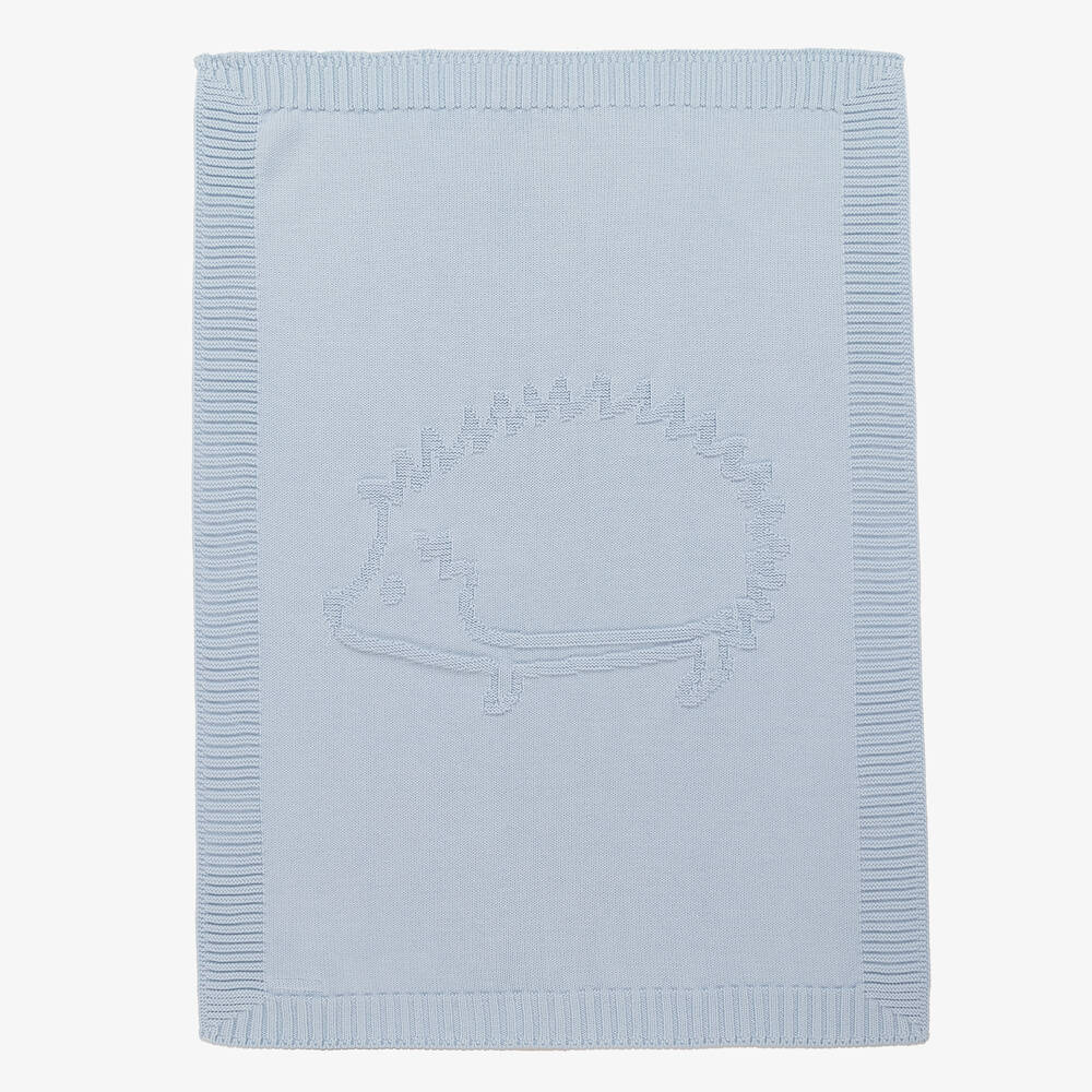 Tartine et Chocolat-Pale Blue Baby Blanket (95cm) | Childrensalon Outlet