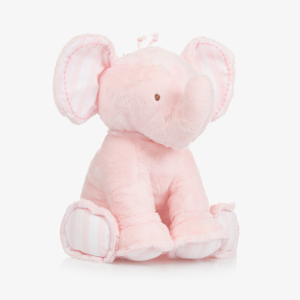 Tartine et Chocolat - Éléphant en peluche rose (25 cm) | Childrensalon