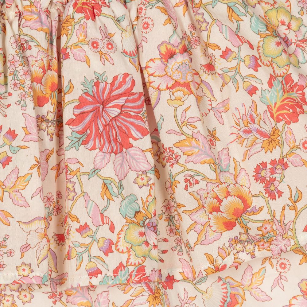 Tartine et Chocolat-Розовая юбка с цветочным принтом Liberty | Childrensalon Outlet