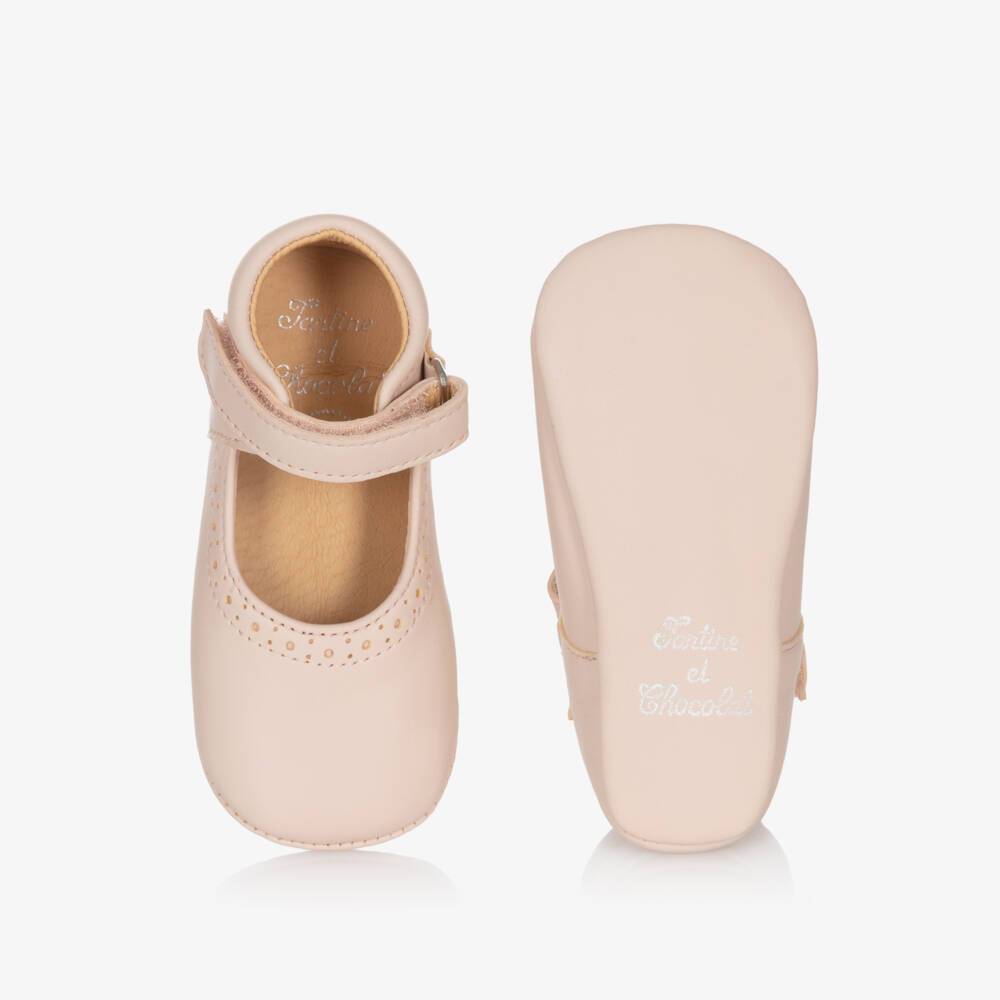 Tartine et Chocolat-Pink Laced Pre Walkers | Childrensalon Outlet
